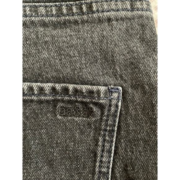 ba&sh Balm Two-tone Cropped Ankle Jeans Slim Straight Dark Blue and Black Large - Picture 13 of 16